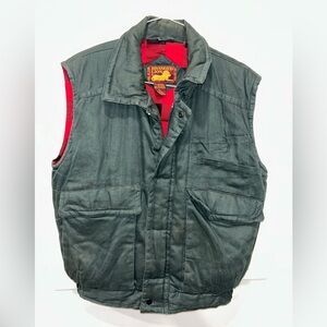 Branded Lion Men's Insulated‎ Vest  Full Zip Size Large  Buffalo Check Interior